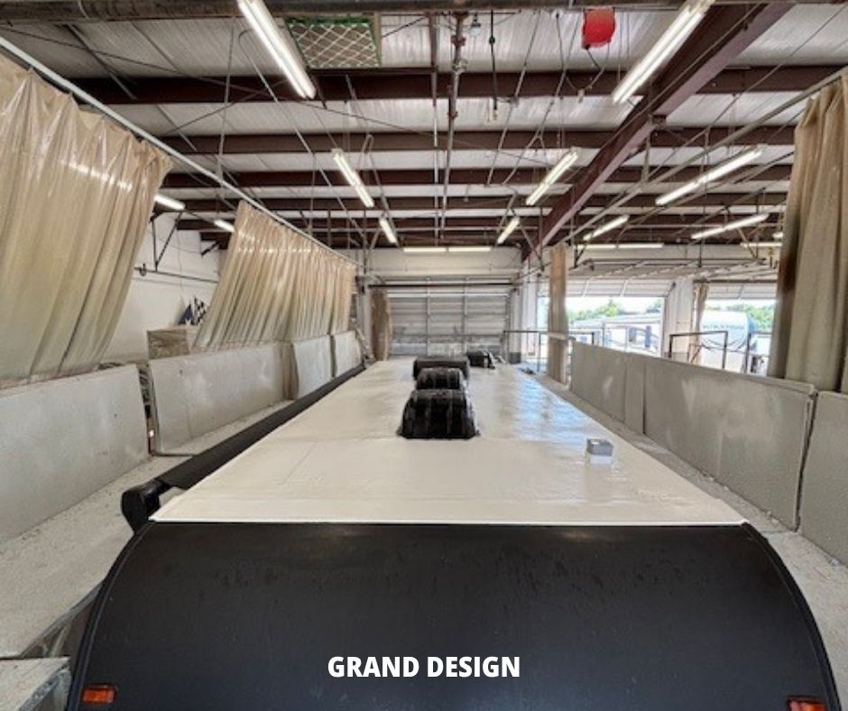 Roof of a Grand Design RV after FlexArmor application