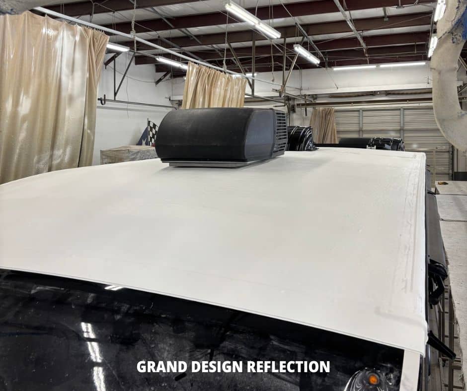 white seamless rv roof