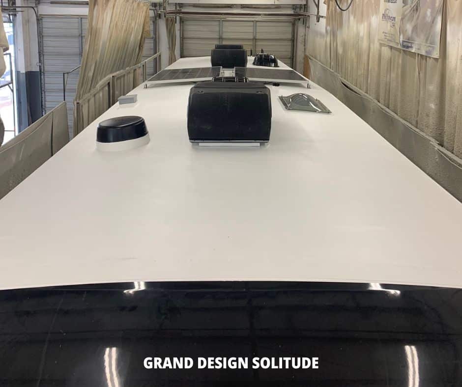 clean rv roof with all seams hidden by flexarmor